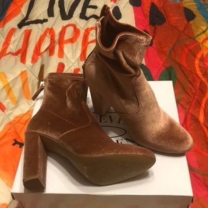Blush Velvet Boots